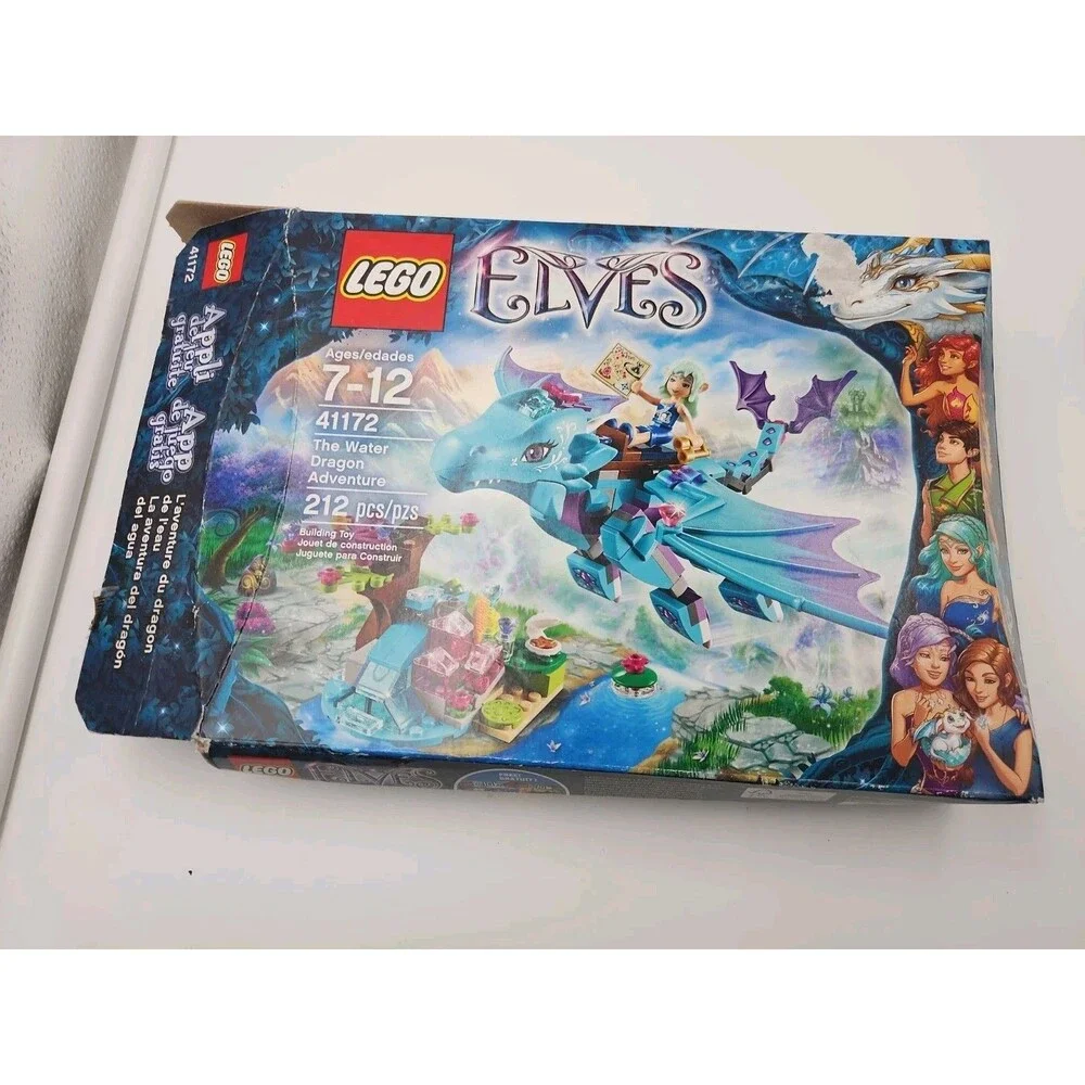 LEGO Elves 41172 The Water Dragon Adventure  Box & Manual